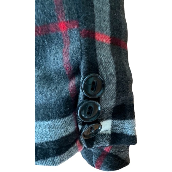 Brand New With Tags Dollhouse Double Breasted Plaid Jacket Peacoat - Picture 3 of 6